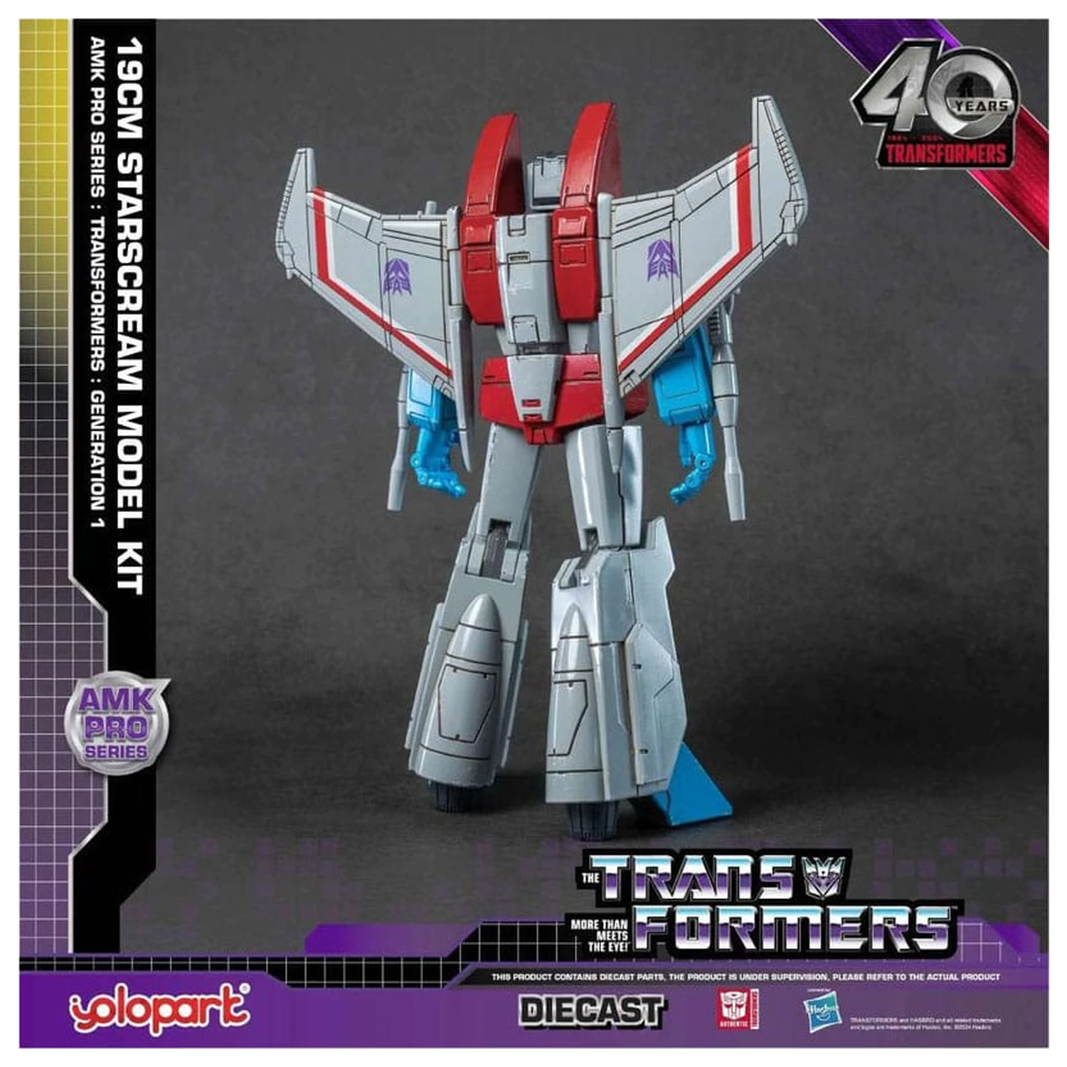 Transformers: Generation One AMK Pro Series modell készlet Starscream 19 cm termékfotó