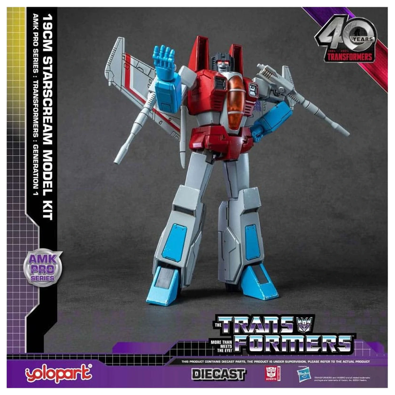 Transformers: Generation One AMK Pro Series modell készlet Starscream 19 cm termékfotó