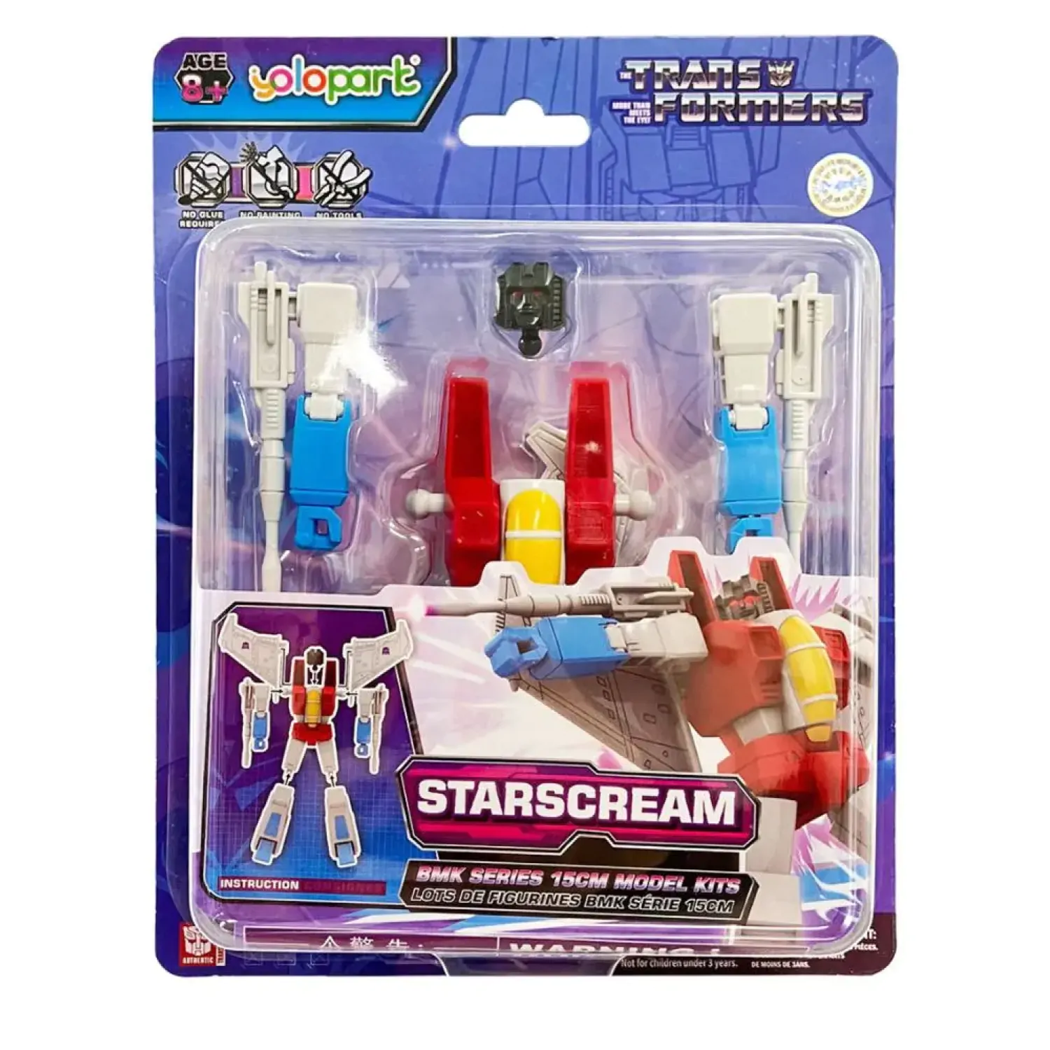 Transformers Generation One BMK Series modell készlet Starscream 16 cm   termékfotó