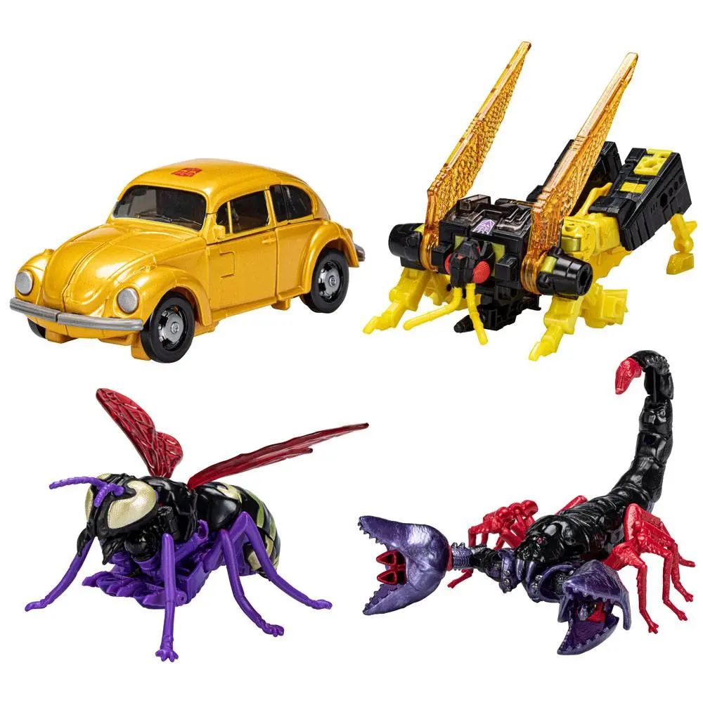 Transformers Generations Legacy Buzzworthy Bumblebee Creatures Collide 4 darabos akciófigura csomag termékfotó