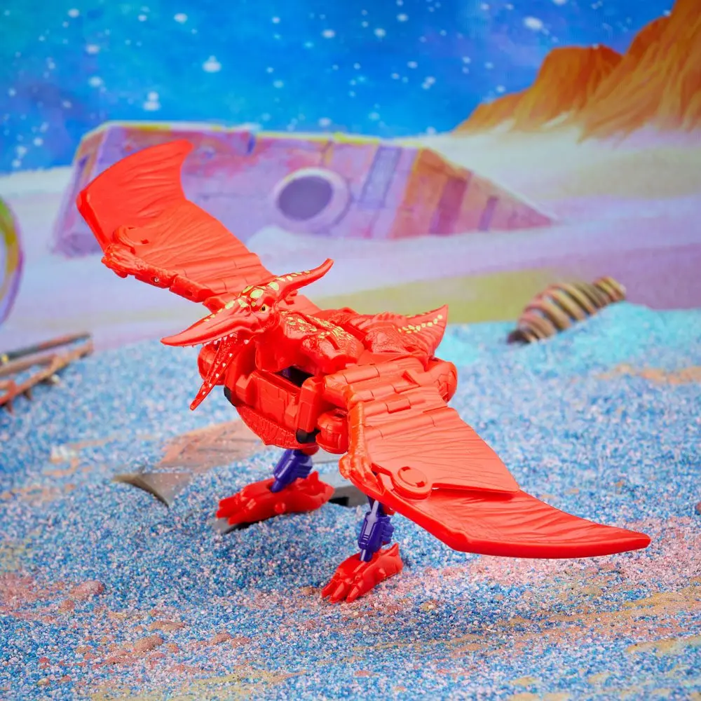 Transformers Generations Legacy Buzzworthy Bumblebee Deluxe Class 2022 Evil Predacon Terrorsaur akciófigura 14 cm termékfotó