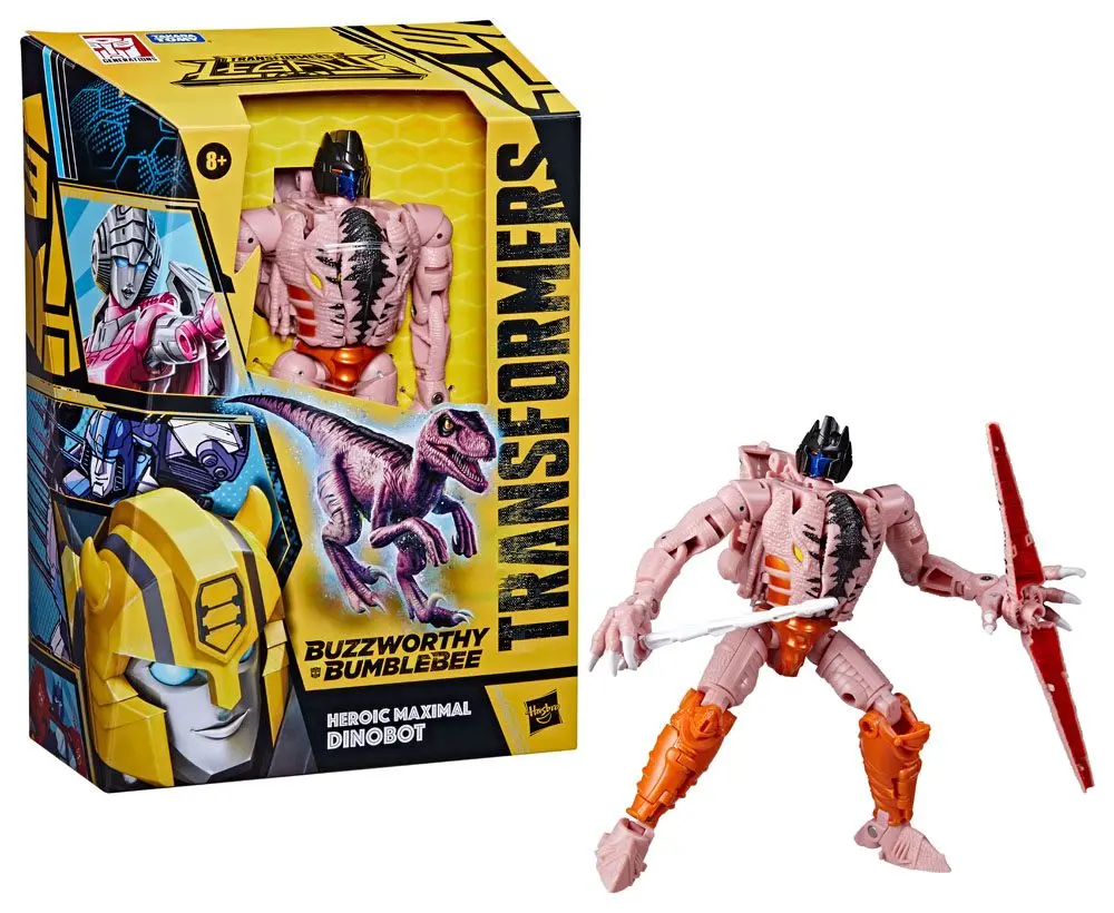 Transformers Generations Legacy Buzzworthy Bumblebee Heroic Maximal Dinobot akciófigura 18 cm termékfotó