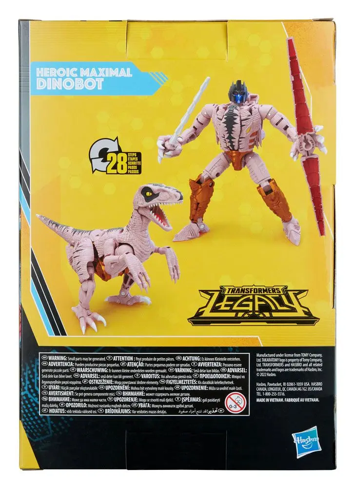 Transformers Generations Legacy Buzzworthy Bumblebee Heroic Maximal Dinobot akciófigura 18 cm termékfotó