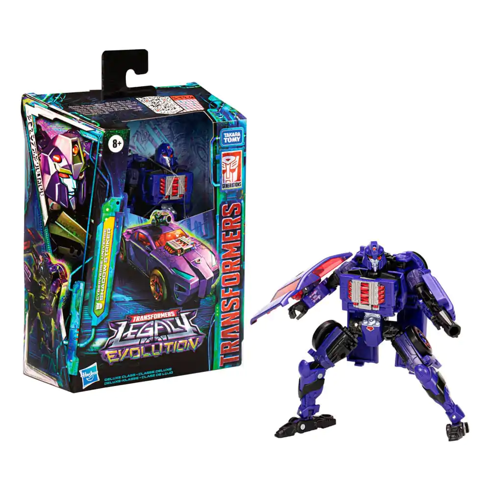 Transformers Generations Legacy Evolution Deluxe Class Cyberverse Universe Shadow Striker akciófigura 14 cm termékfotó