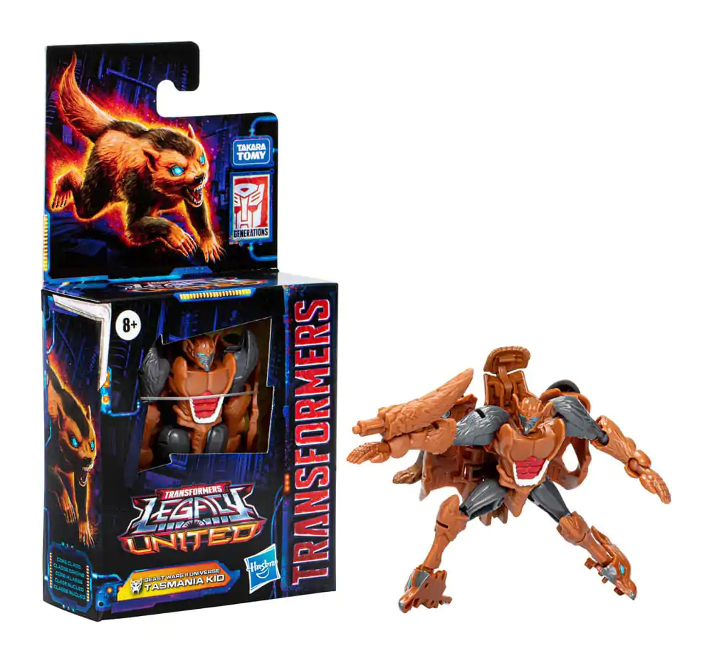 Transformers Generations Legacy United Core Class Beast Wars II Universe Tasmania Kid akciófigura 9 cm termékfotó