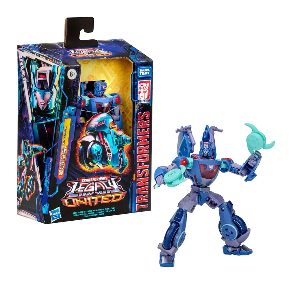 Transformers Generations Legacy United Deluxe Class Cyberverse Universe Chromia akciófigura 14 cm termékfotó