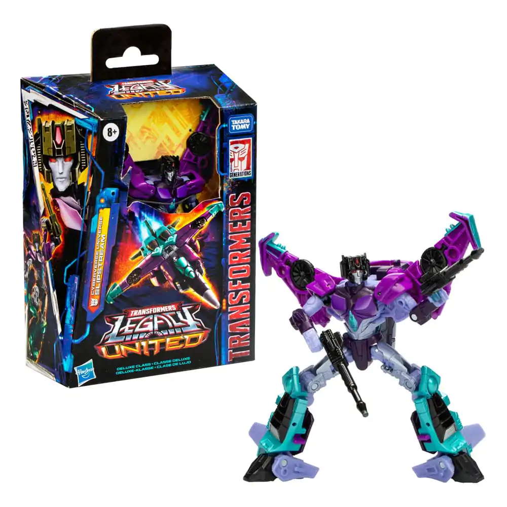 Transformers Generations Legacy United Deluxe Class Cyberverse Universe Slipstream akciófigura 14 cm termékfotó