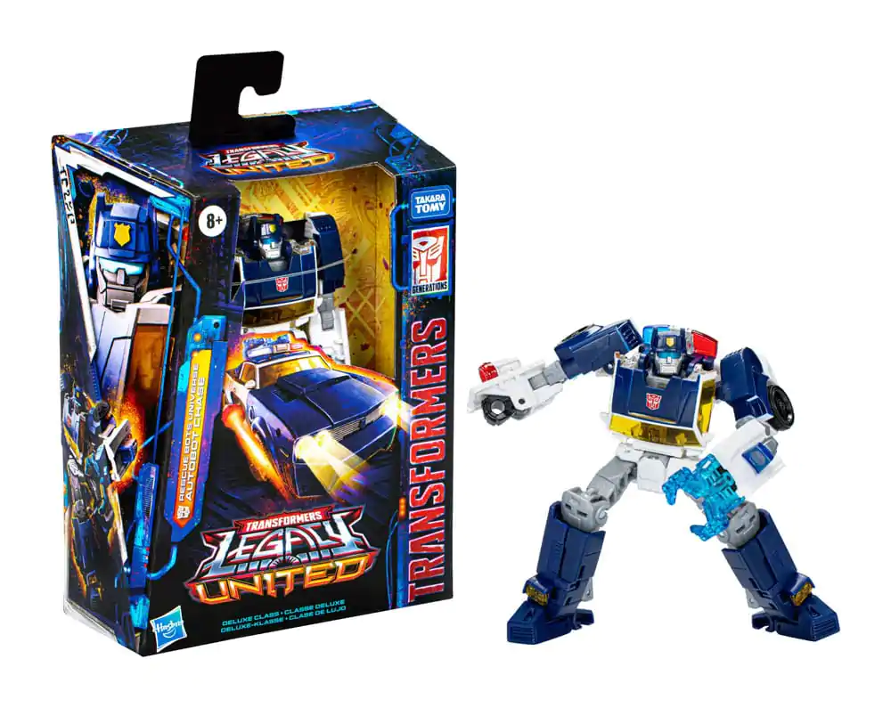 Transformers Generations Legacy United Deluxe Class Rescue Bots Universe Autobot Chase akciófigura 14 cm termékfotó
