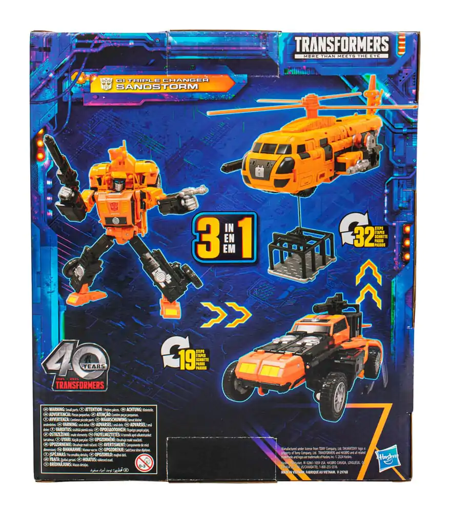 Transformers Generations Legacy United Leader Class G1 tripla Changer Sandstorm akciófigura 19 cm termékfotó