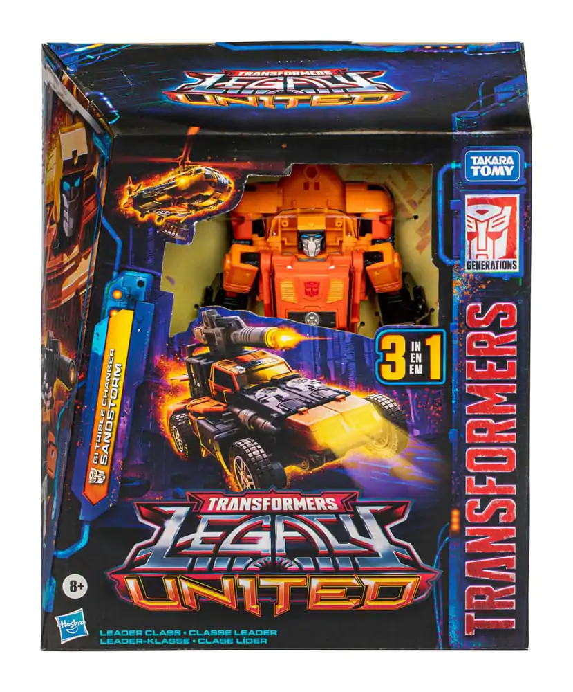 Transformers Generations Legacy United Leader Class G1 tripla Changer Sandstorm akciófigura 19 cm termékfotó