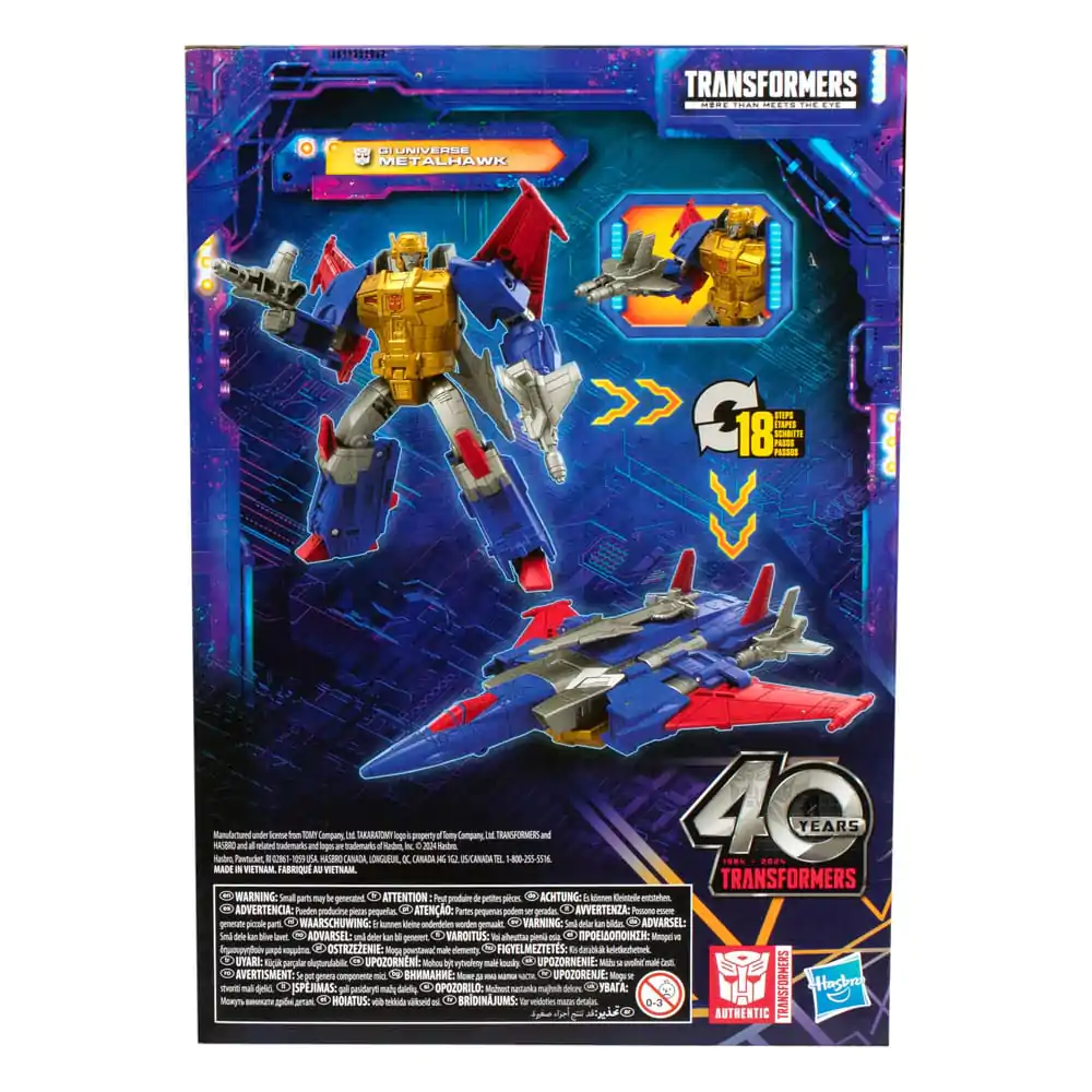 Transformers Generations Legacy United Voyager Class G1 Universe Metalhawk akciófigura 18 cm termékfotó