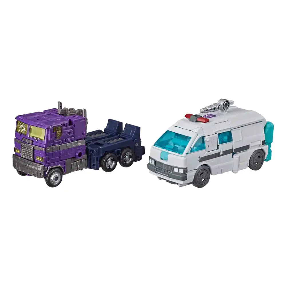 Transformers Generations Selects Shattered Glass Optimus Prime (Leader Class) & Ratchet (Deluxe Class) 2 db-os akciófigura csomag termékfotó