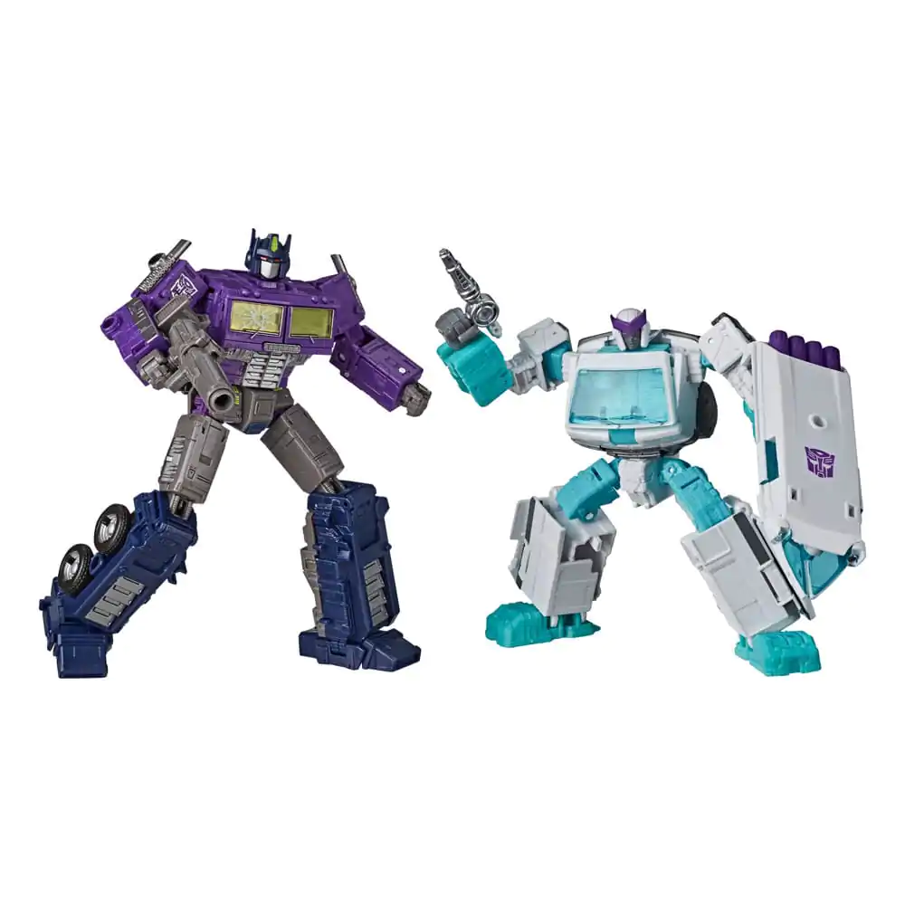 Transformers Generations Selects Shattered Glass Optimus Prime (Leader Class) & Ratchet (Deluxe Class) 2 db-os akciófigura csomag termékfotó