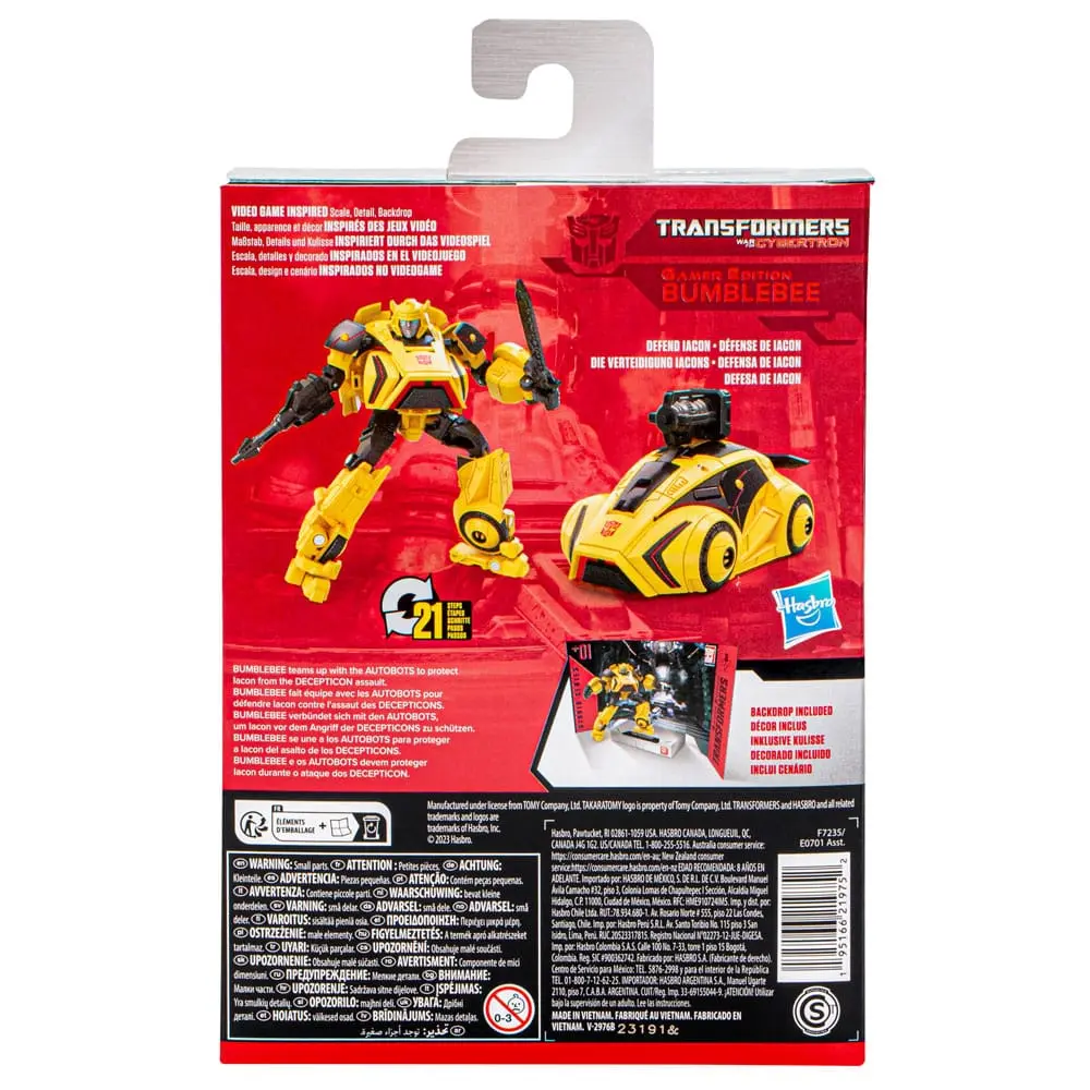 Transformers Generations Studio Series Deluxe Class Gamer Edition Bumblebee akciófigura 11 cm termékfotó
