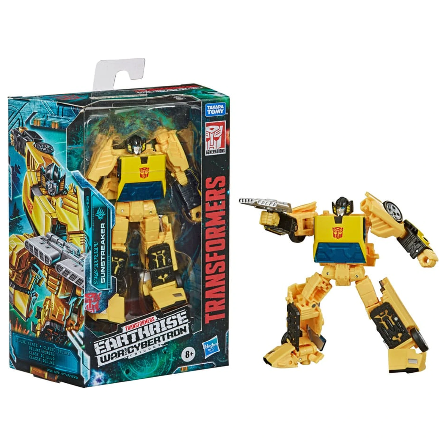Transformers Generations War for Cybertron: Earthrise Deluxe Class Sunstreaker akciófigura 14 cm termékfotó
