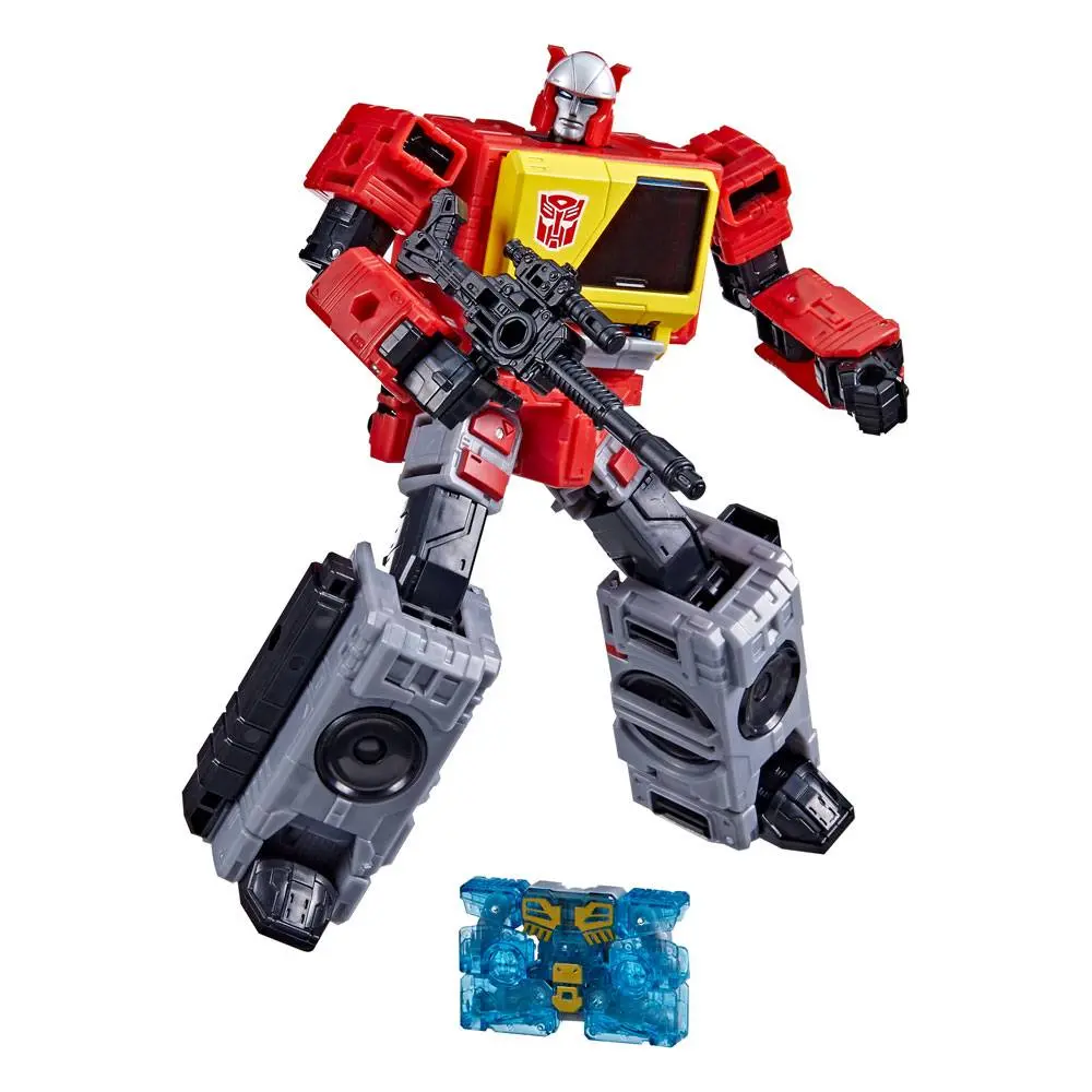 Transformers Generations War for Cybertron: Kingdom Voyager Class 2021 Autobot Blaster &amp; Eject akciófigura 18 cm termékfotó