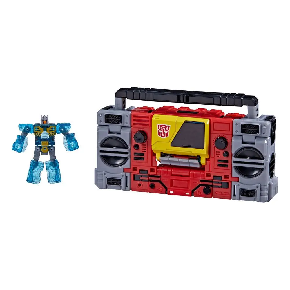 Transformers Generations War for Cybertron: Kingdom Voyager Class 2021 Autobot Blaster &amp; Eject akciófigura 18 cm termékfotó