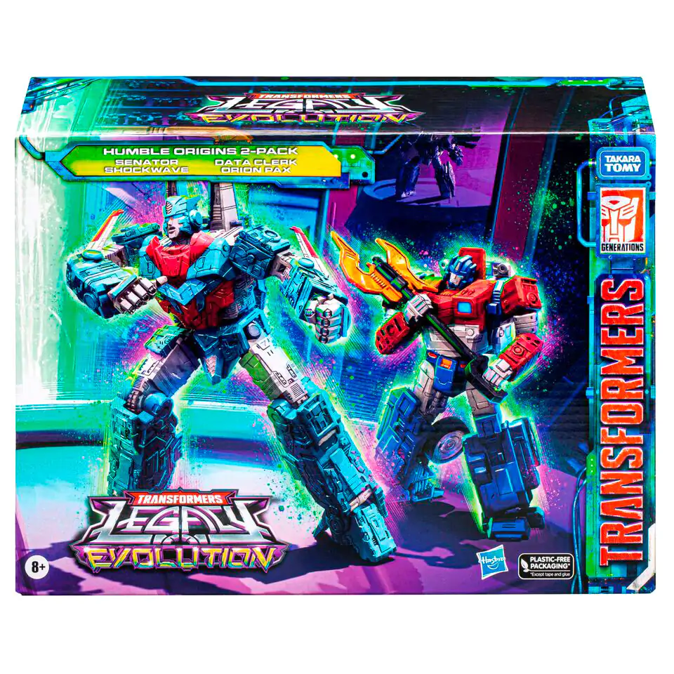 Transformers Legacy Evolution Rise of Tyranny Humble Origins Data Cleark & Senator 2db-os figura csomag 17,5cm termékfotó