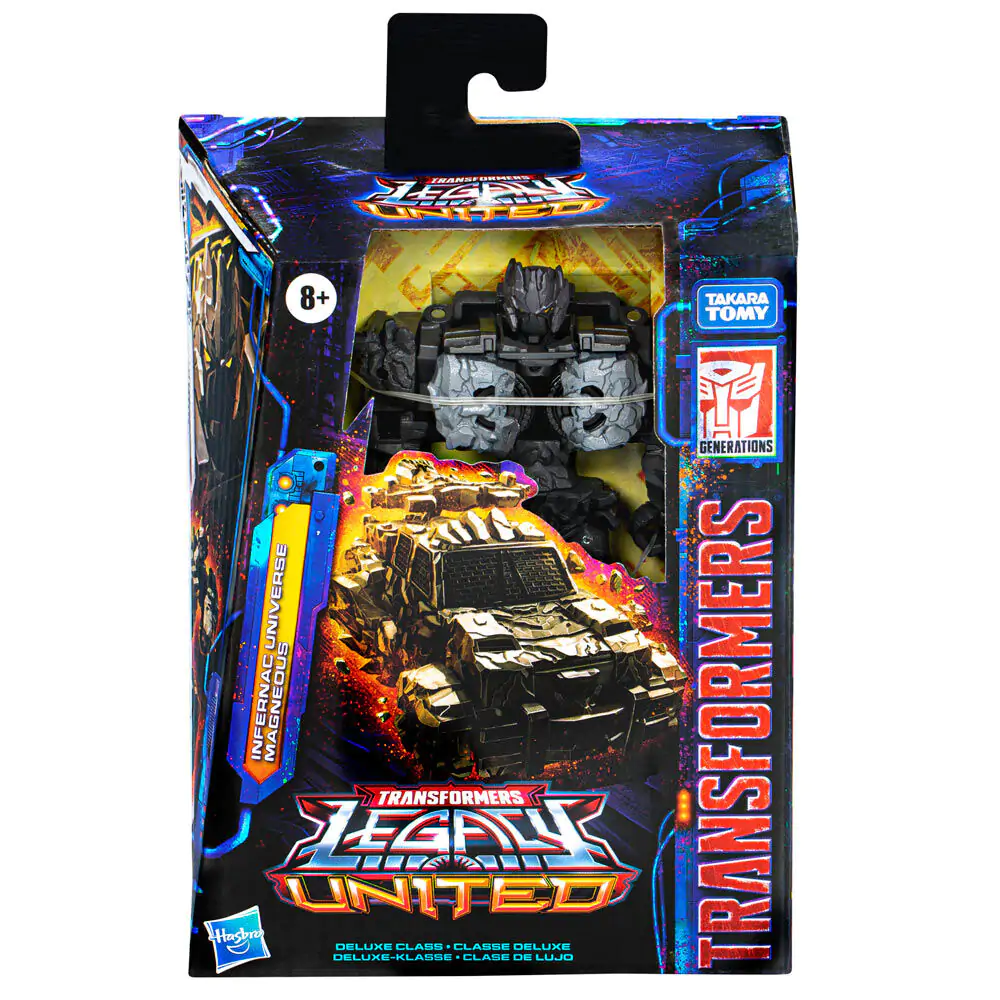 Transformers Legacy United Deluxe Class Animated Infernal Universe Magneous akciófigura 14cm termékfotó