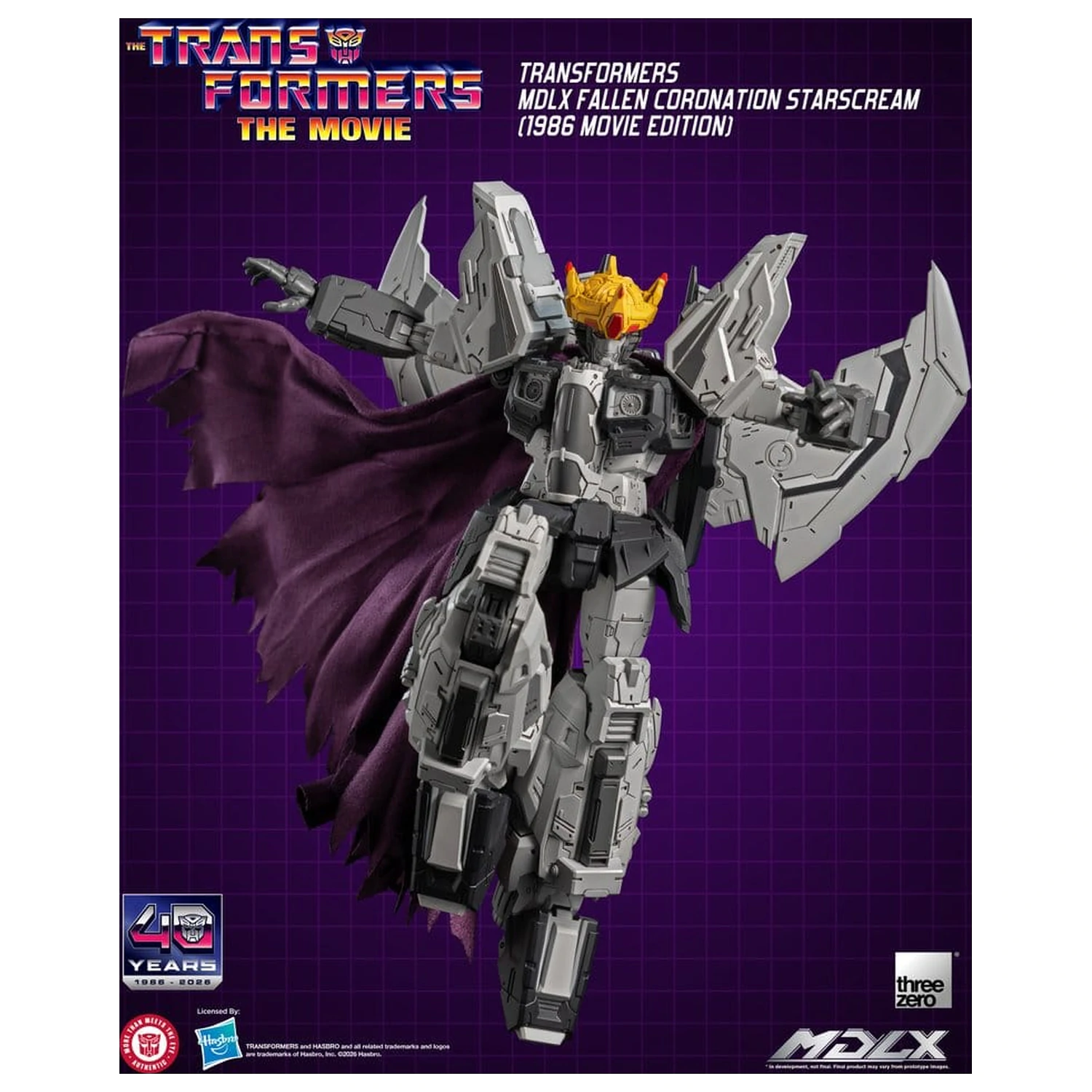 Transformers MDLX akciófigura Fallen Coronation Starscream (1986 Movie Edition) 20 cm termékfotó