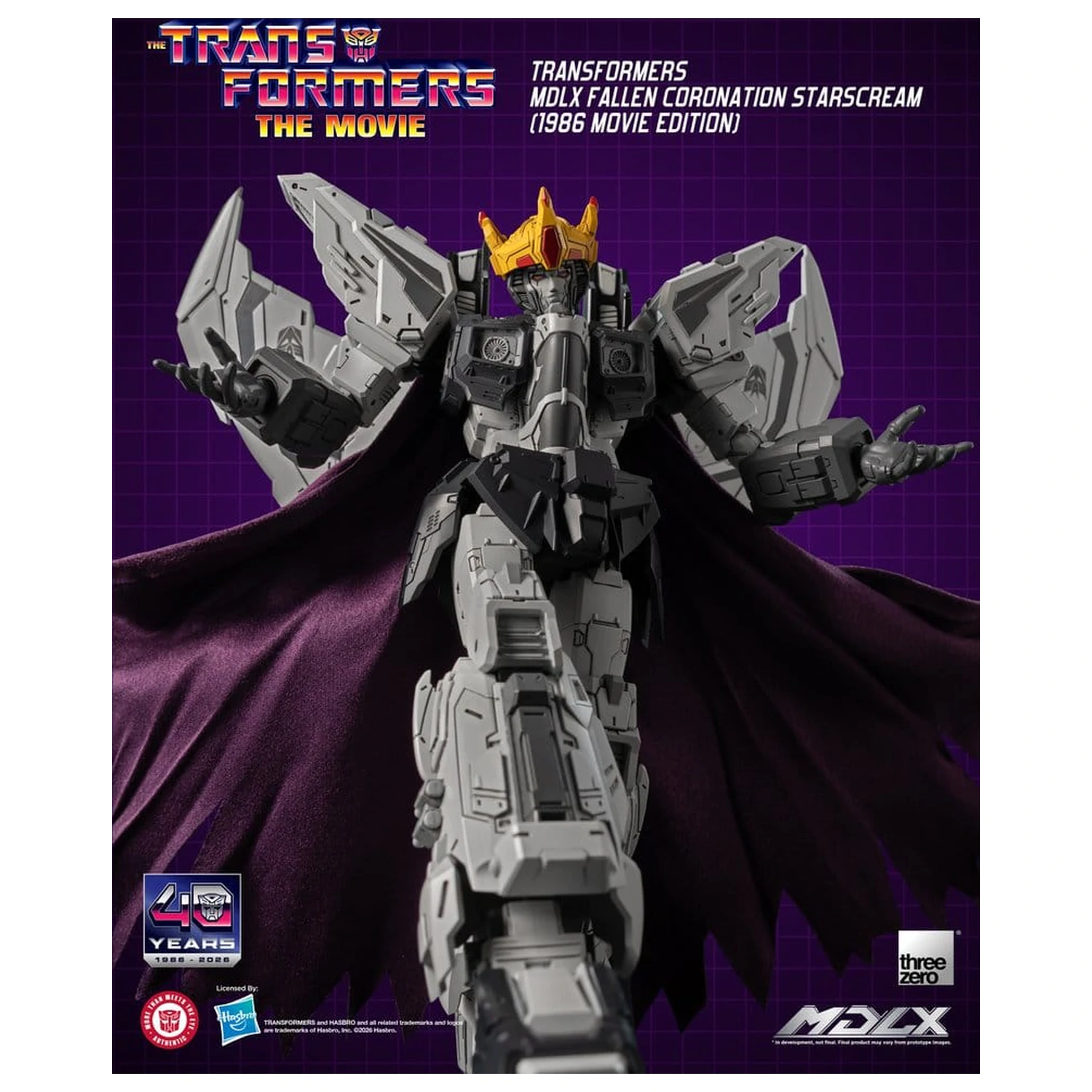 Transformers MDLX akciófigura Fallen Coronation Starscream (1986 Movie Edition) 20 cm termékfotó