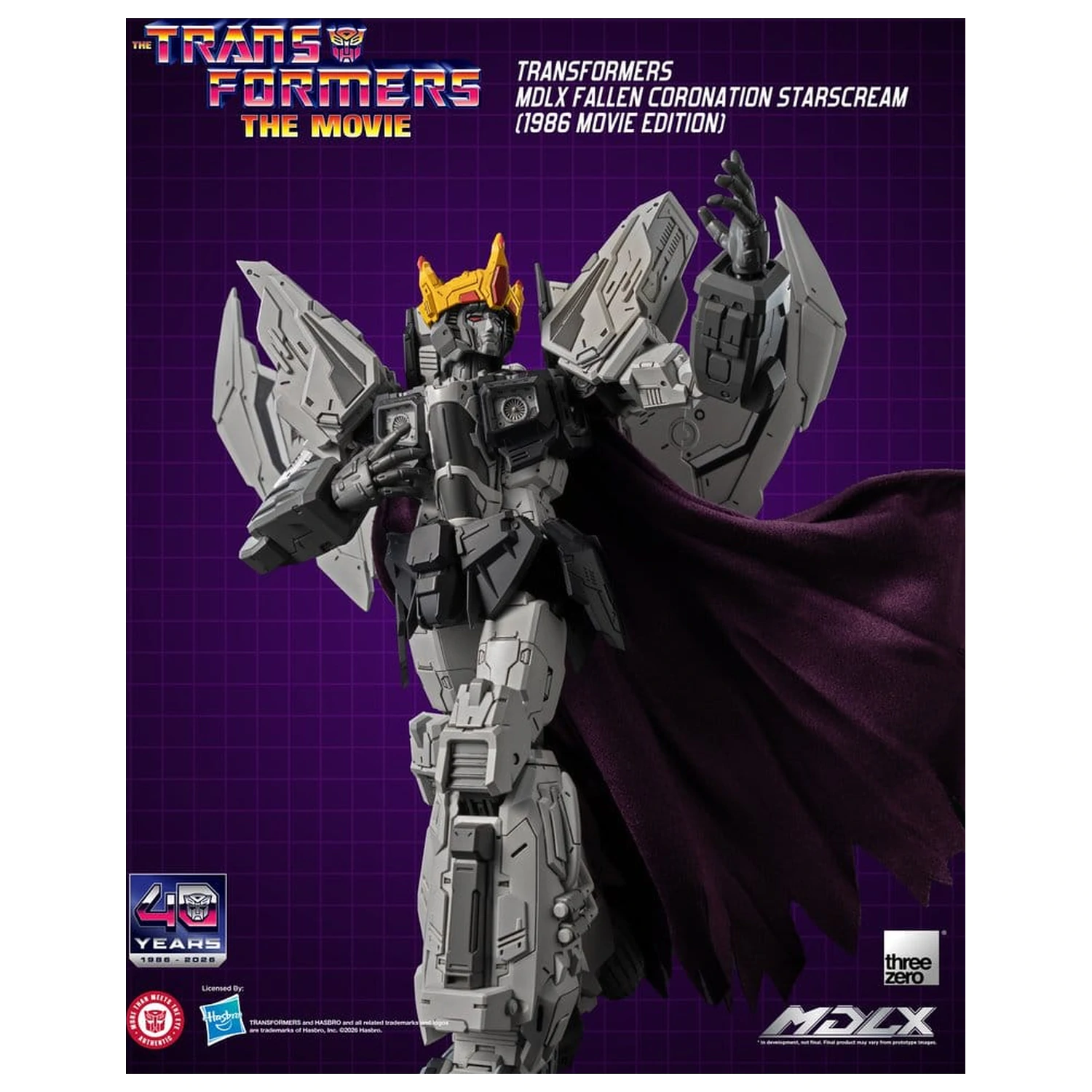 Transformers MDLX akciófigura Fallen Coronation Starscream (1986 Movie Edition) 20 cm termékfotó