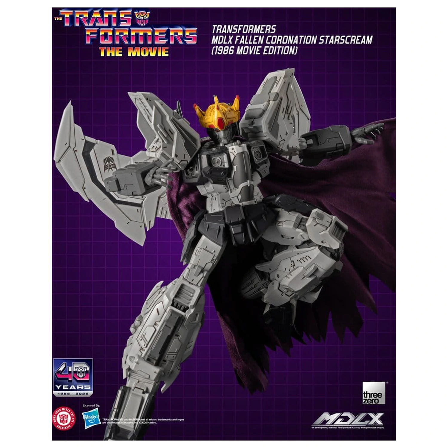 Transformers MDLX akciófigura Fallen Coronation Starscream (1986 Movie Edition) 20 cm termékfotó