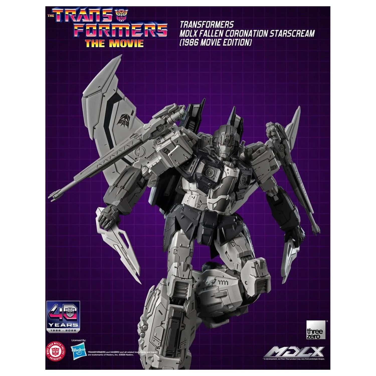 Transformers MDLX akciófigura Fallen Coronation Starscream (1986 Movie Edition) 20 cm termékfotó