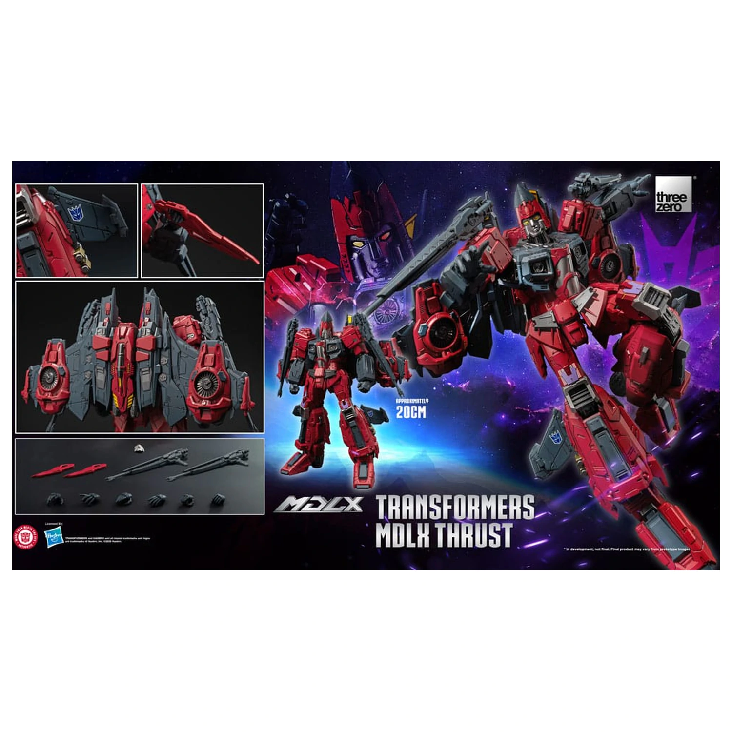 Transformers MDLX akciófigura Thrust 20 cm  termékfotó