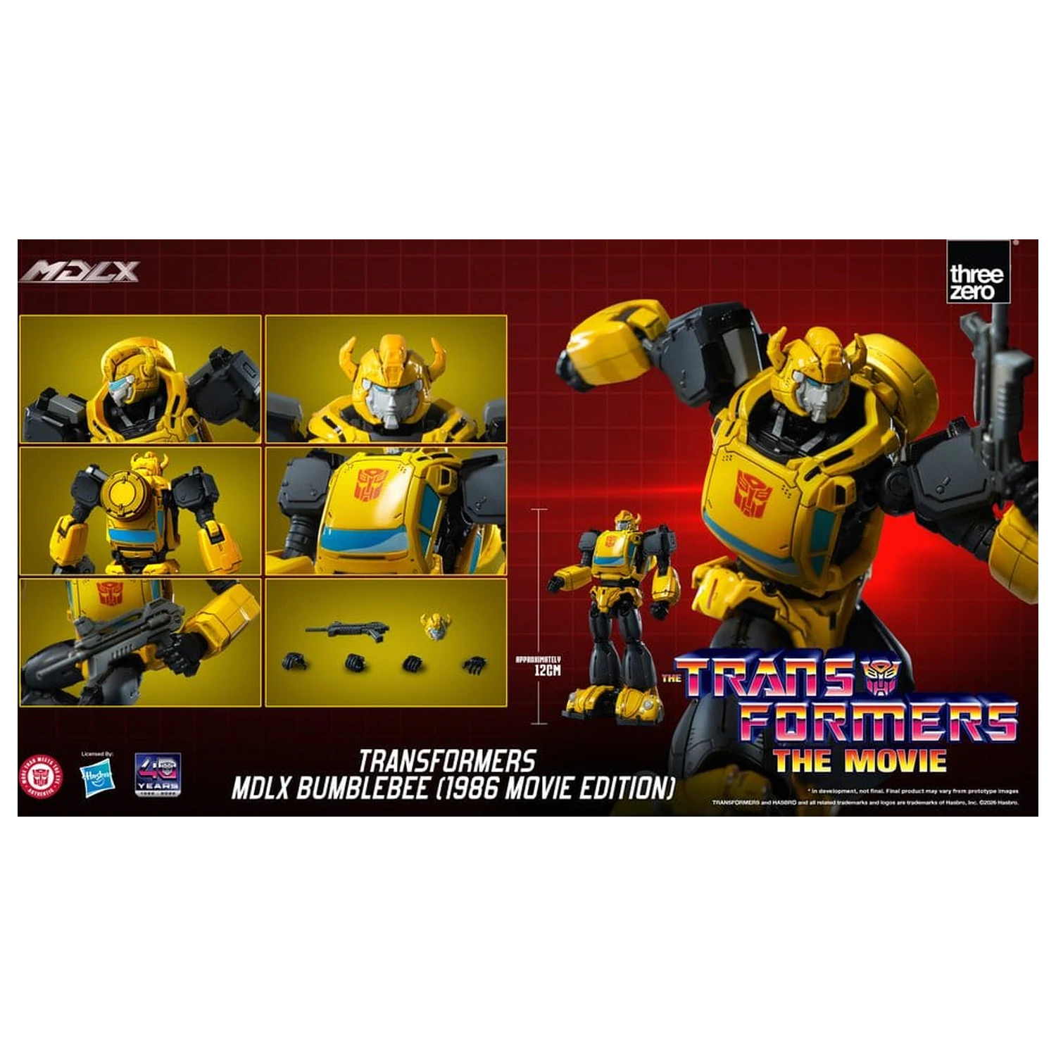 Transformers MDLX Bumblebee (1986 Movie Edition) akciófigura 12 cm termékfotó