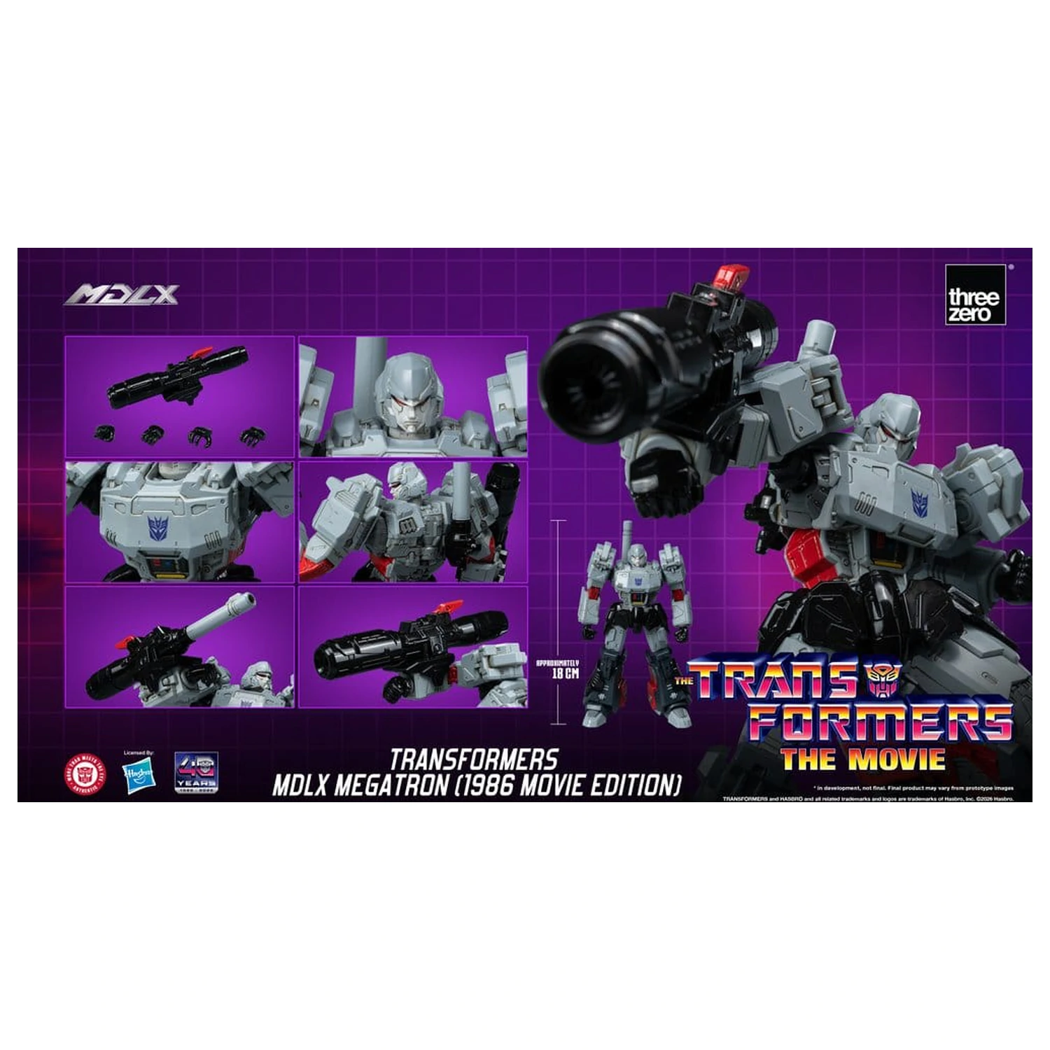 Transformers MDLX Megatron (1986 Movie Edition) akciófigura 18 cm termékfotó