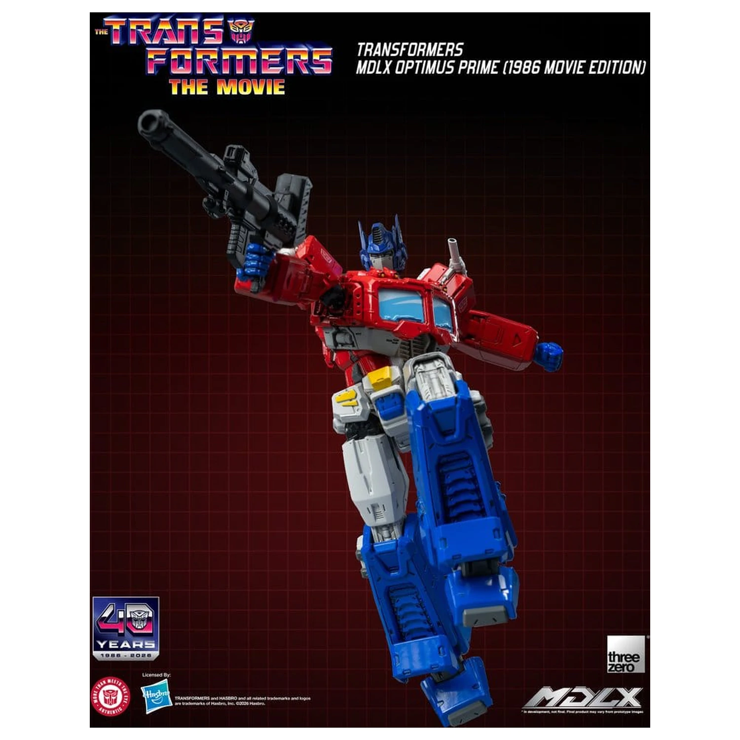Transformers MDLX Optimus Prime (1986 Movie Edition) akciófigura 18 cm termékfotó