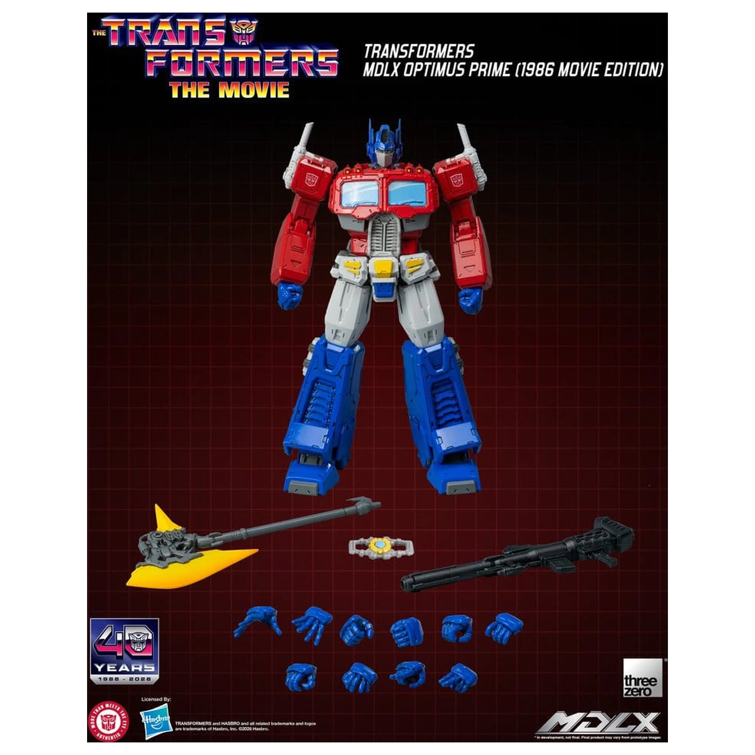 Transformers MDLX Optimus Prime (1986 Movie Edition) akciófigura 18 cm termékfotó