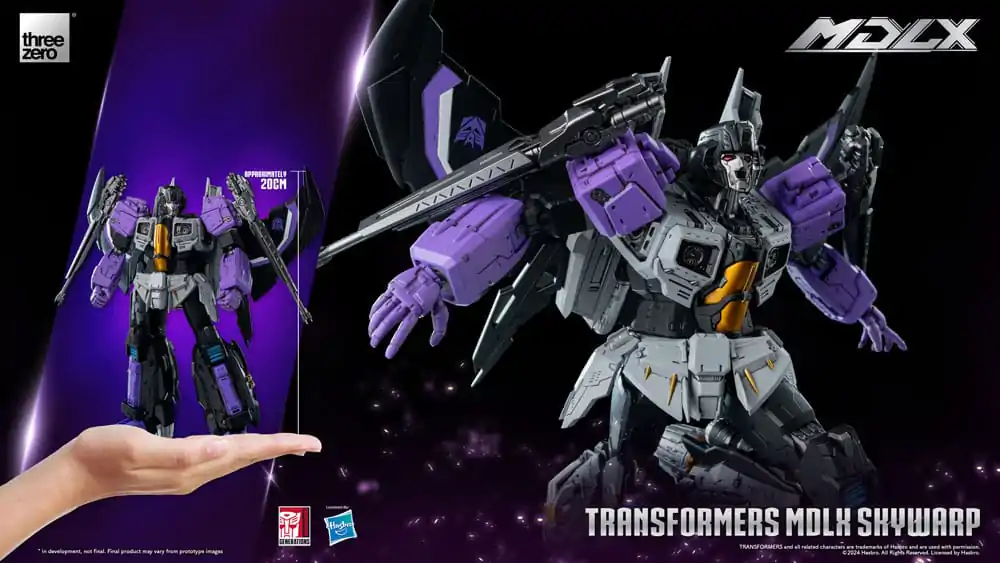 Transformers MDLX Skywarp akciófigura 20 cm termékfotó