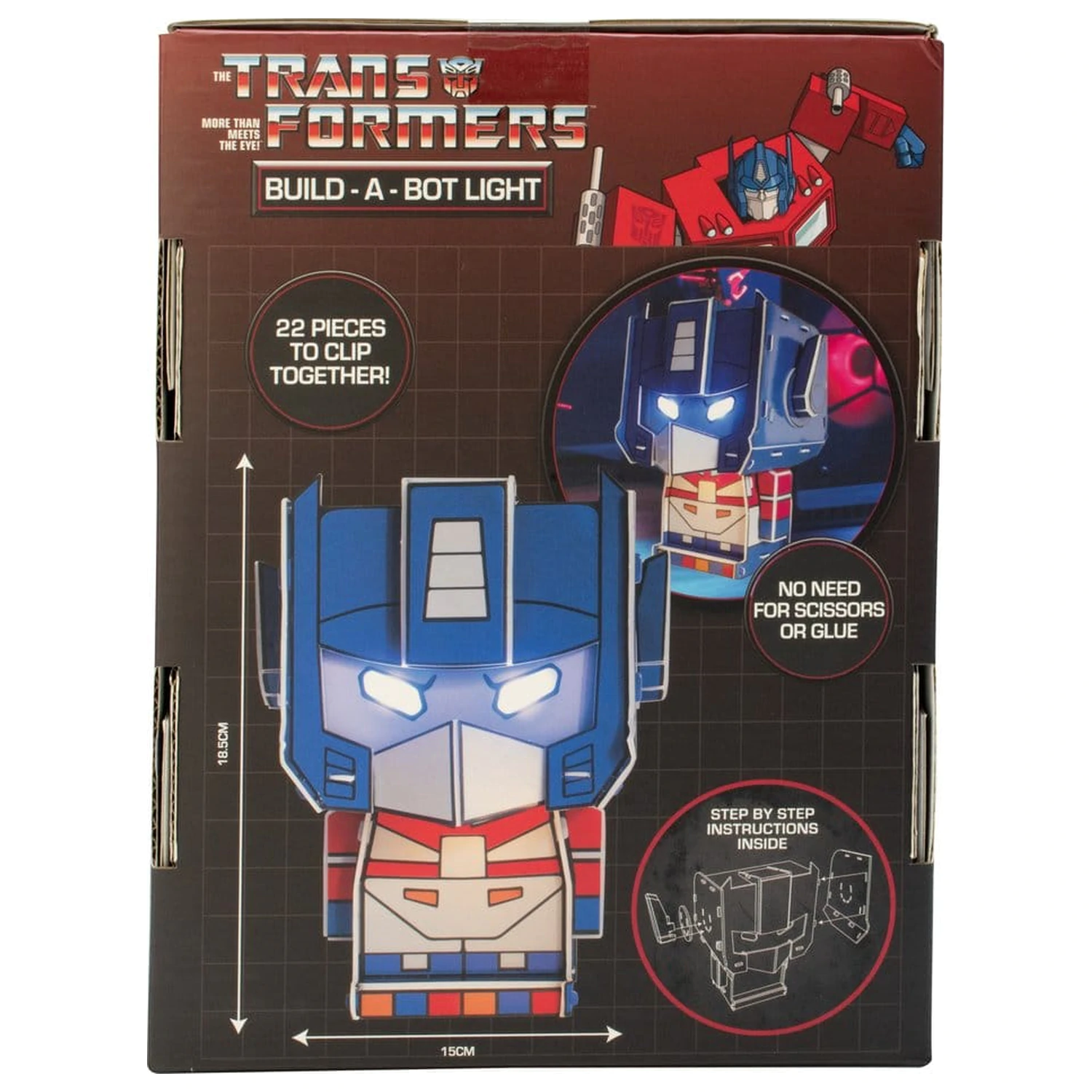 Transformers Optimus Prime összeszerelhető lámpa termékfotó