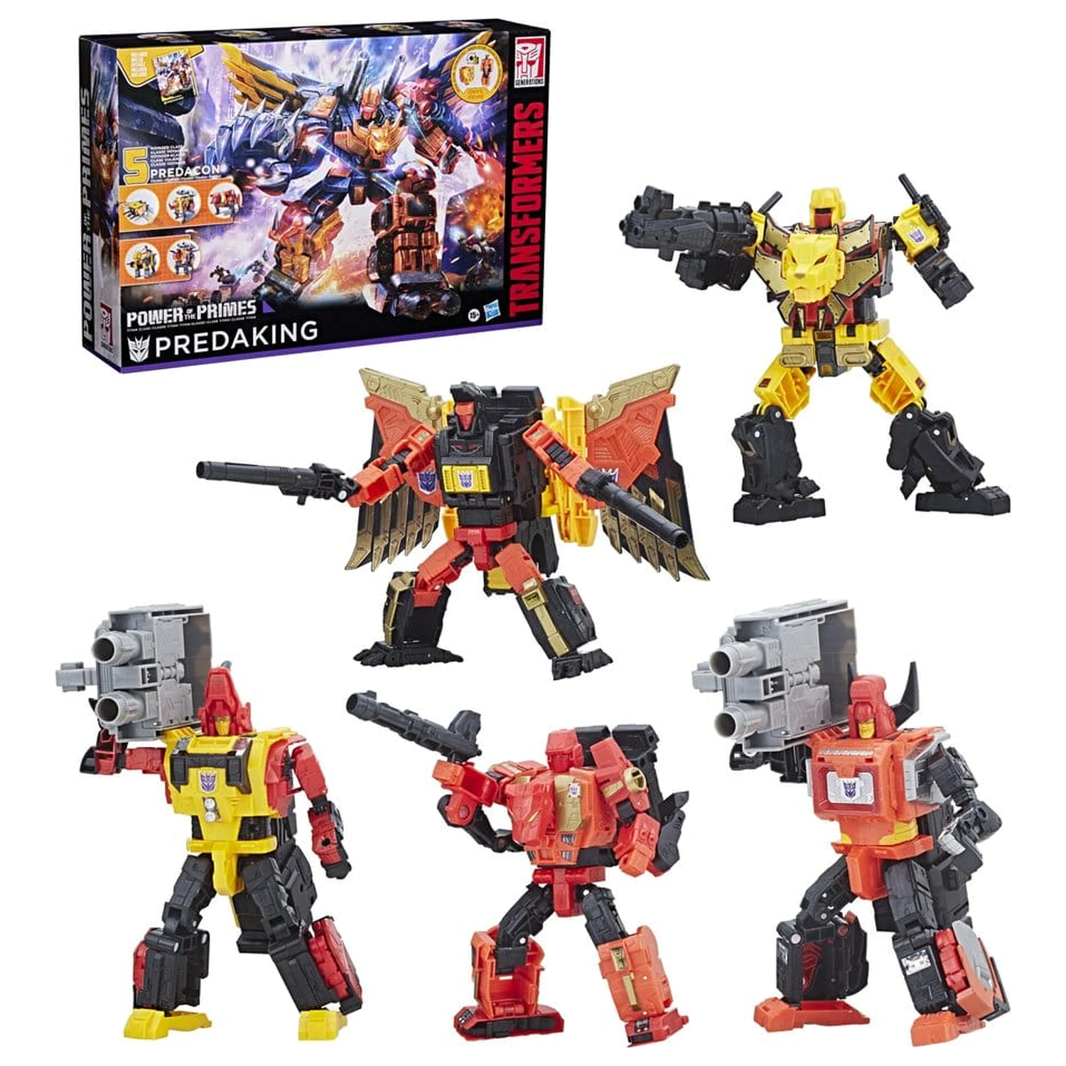Transformers Power of the Primes Combiner akciófigura Predaking 45 cm termékfotó