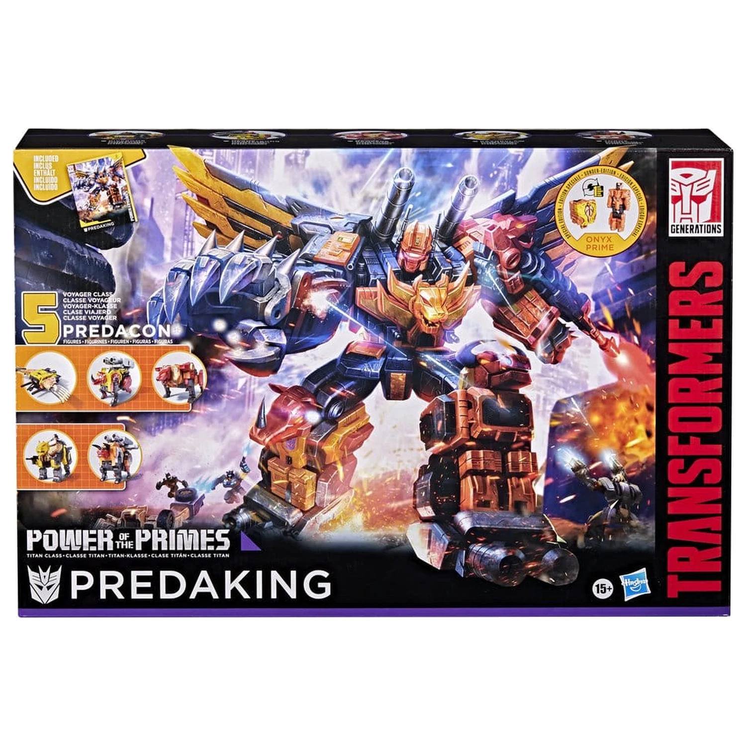 Transformers Power of the Primes Combiner akciófigura Predaking 45 cm termékfotó