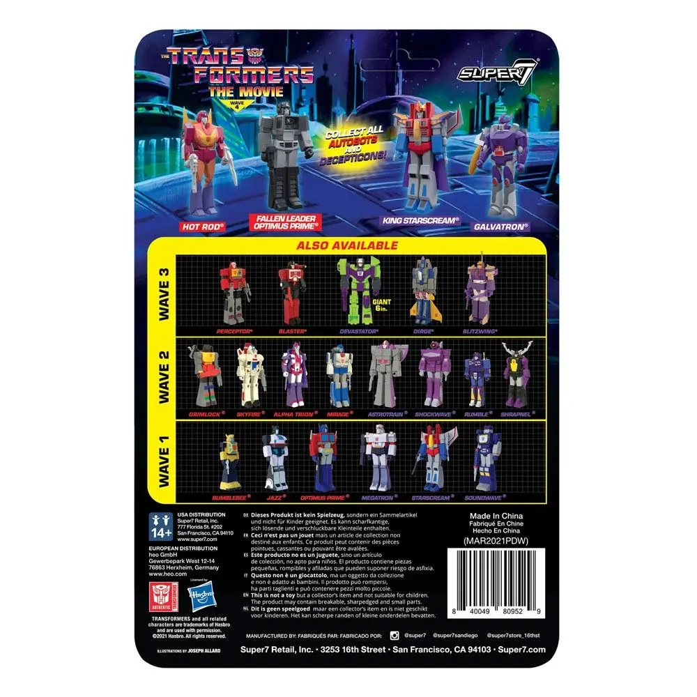 Transformers ReAction Wave 4 Galvatron akciófigura 10 cm termékfotó