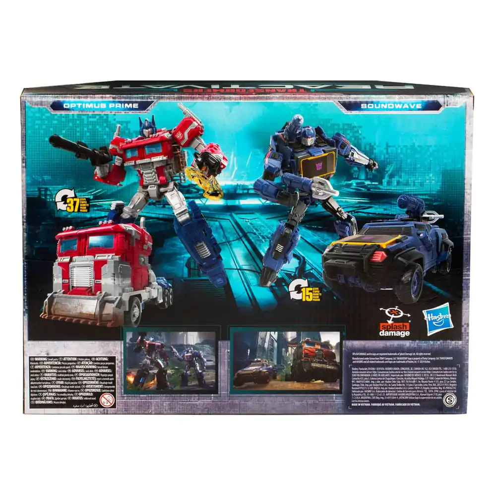 Transformers: Reactivate Optimus Prime &amp; Soundwave 2 db-os akciófigura csomag 16 cm termékfotó
