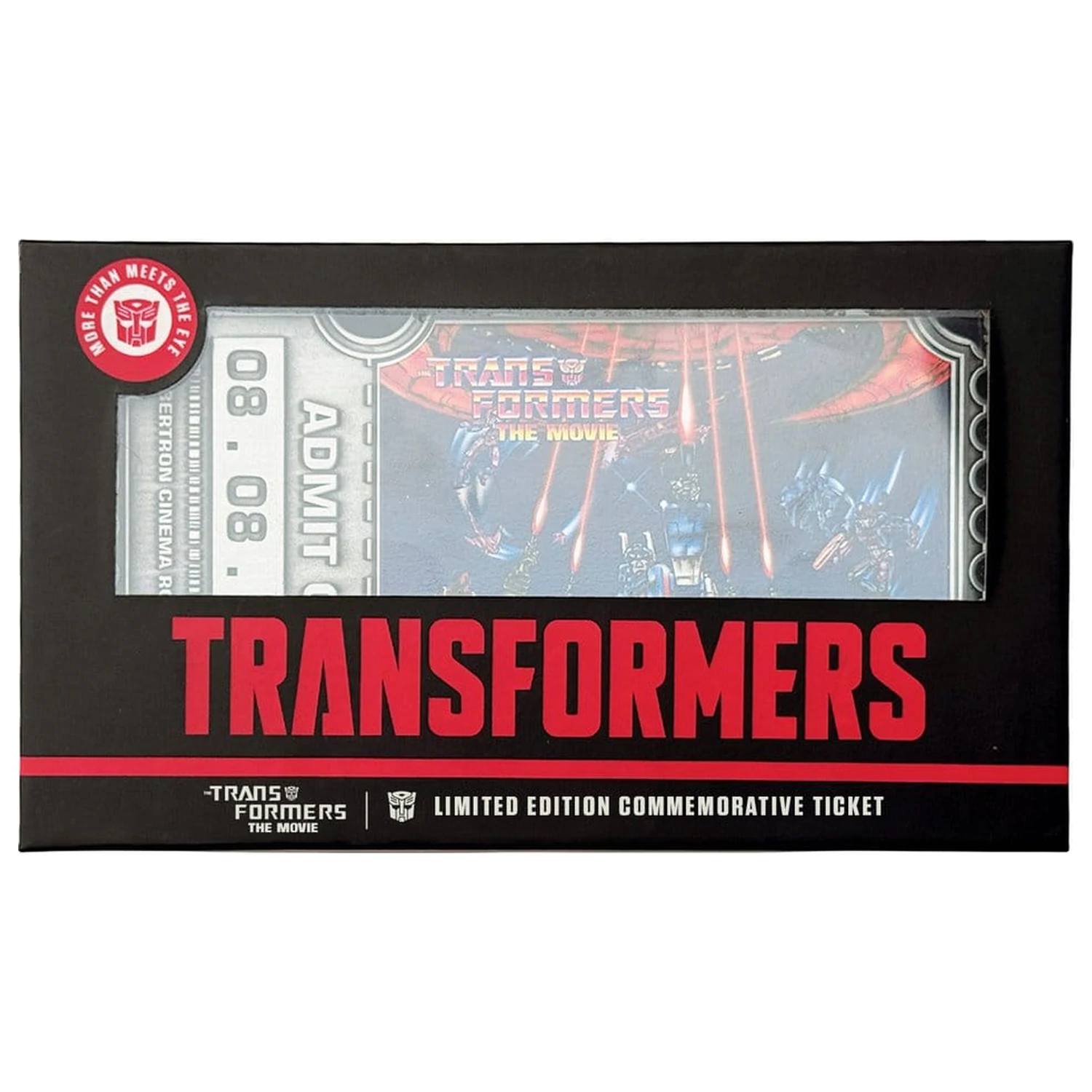 Transformers replika The Movie 40th Anniversary Movie Ticket Limitált kiadás 9 x 16 cm termékfotó