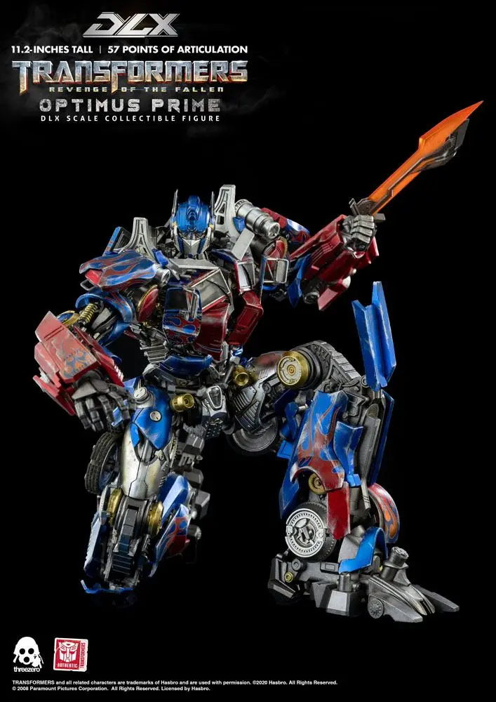 Transformers: Revenge of the Fallen DLX akciófigura 1/6 Optimus Prime 28 cm termékfotó