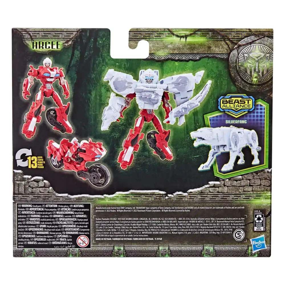 Transformers: Rise of the Beasts Beast Alliance Combiner Action Figure 2-Pack Arcee & Silverfang 13 cm termékfotó