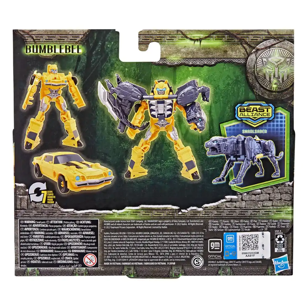 Transformers: Rise of the Beasts Beast Alliance Combiner Bumblebee & Snarlsaber 2 db-os akciófigura figura 13 cm termékfotó