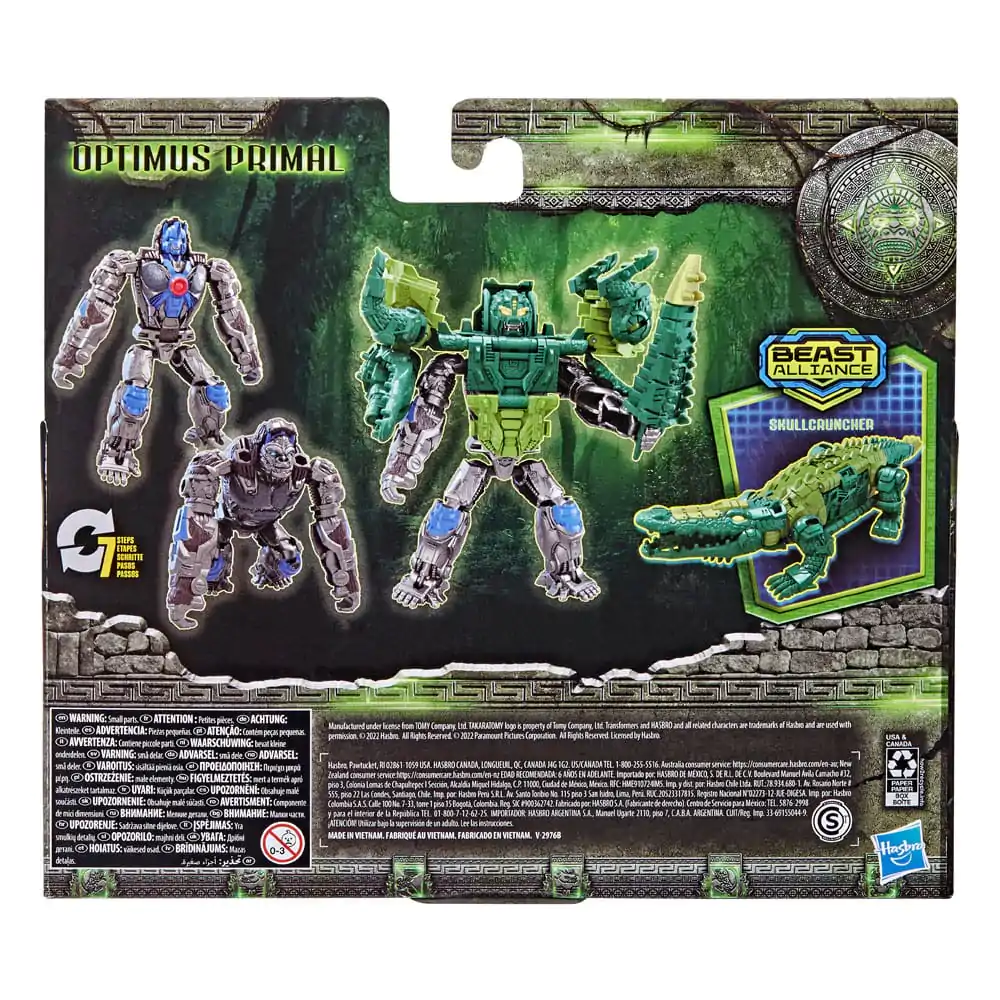 Transformers: Rise of the Beasts Beast Alliance Combiner Optimus Primal &amp; Skullcruncher 2 db-os akciófigura csomag 13 cm termékfotó