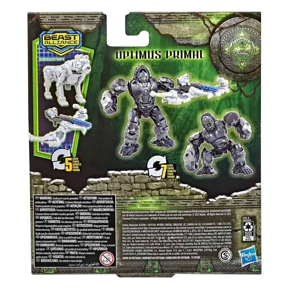 Transformers: Rise of the Beasts Beast Alliance Weaponizer Optimus Primal &amp; Arrowstripe 2 db-os akciófigura csomag 13 cm termékfotó
