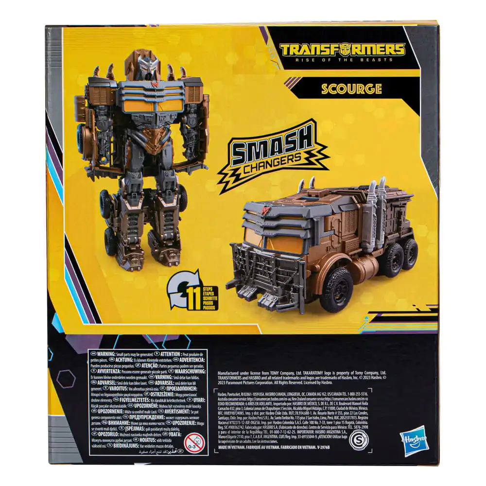 Transformers: Rise of the Beasts Buzzworthy Bumblebee Smash Changers Scourge akciófigura 23 cm termékfotó