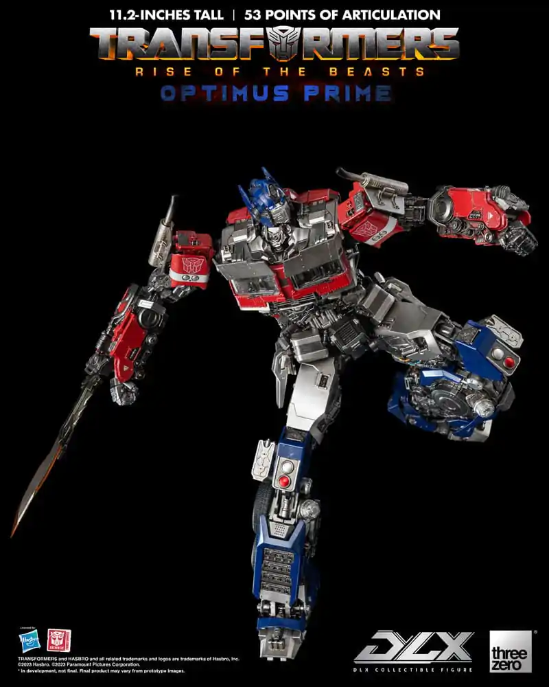 Transformers: Rise of the Beasts DLX 1/6 Optimus Prime akciófigura 28 cm termékfotó