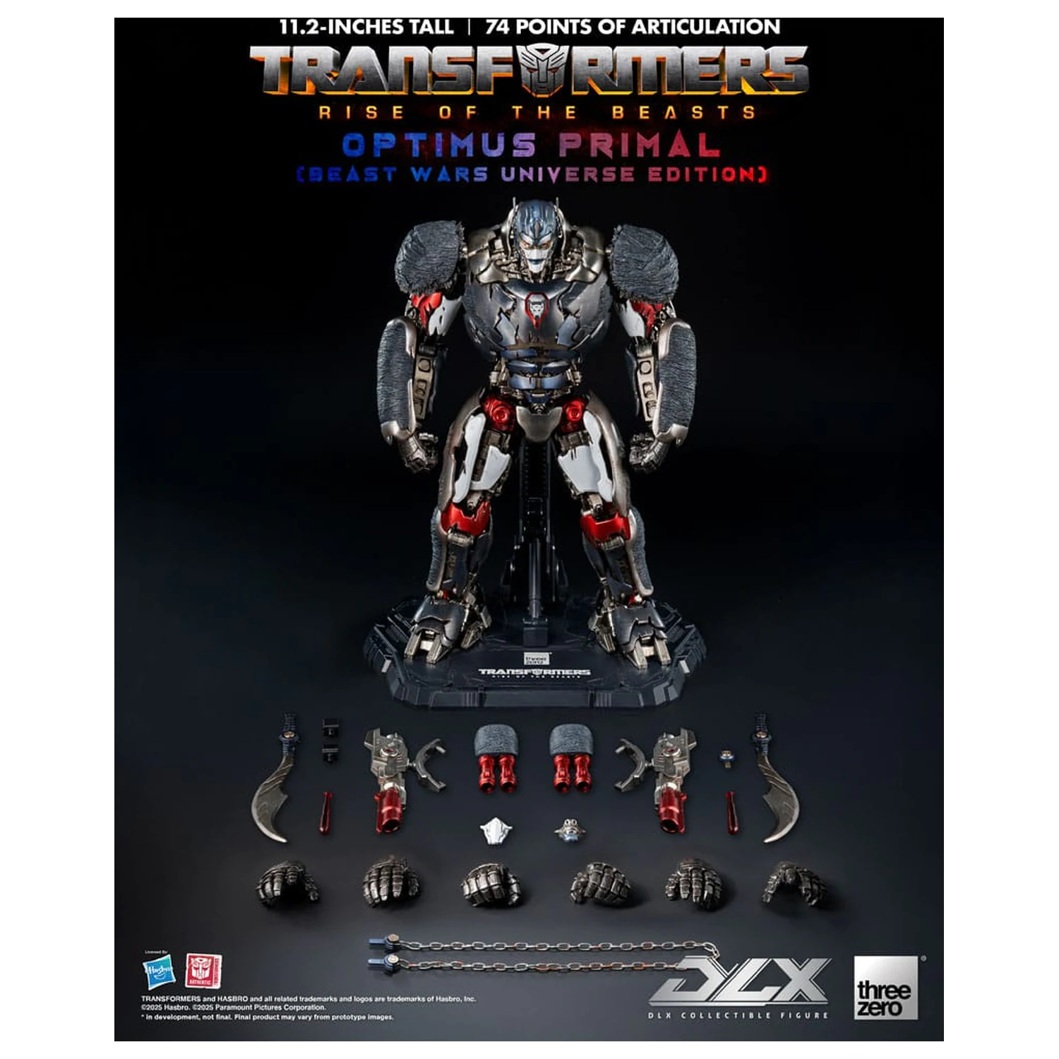 Transformers: Rise of the Beasts DLX akciófigura Optimus Primal (Beast Wars Universe Edition) 29 cm  termékfotó