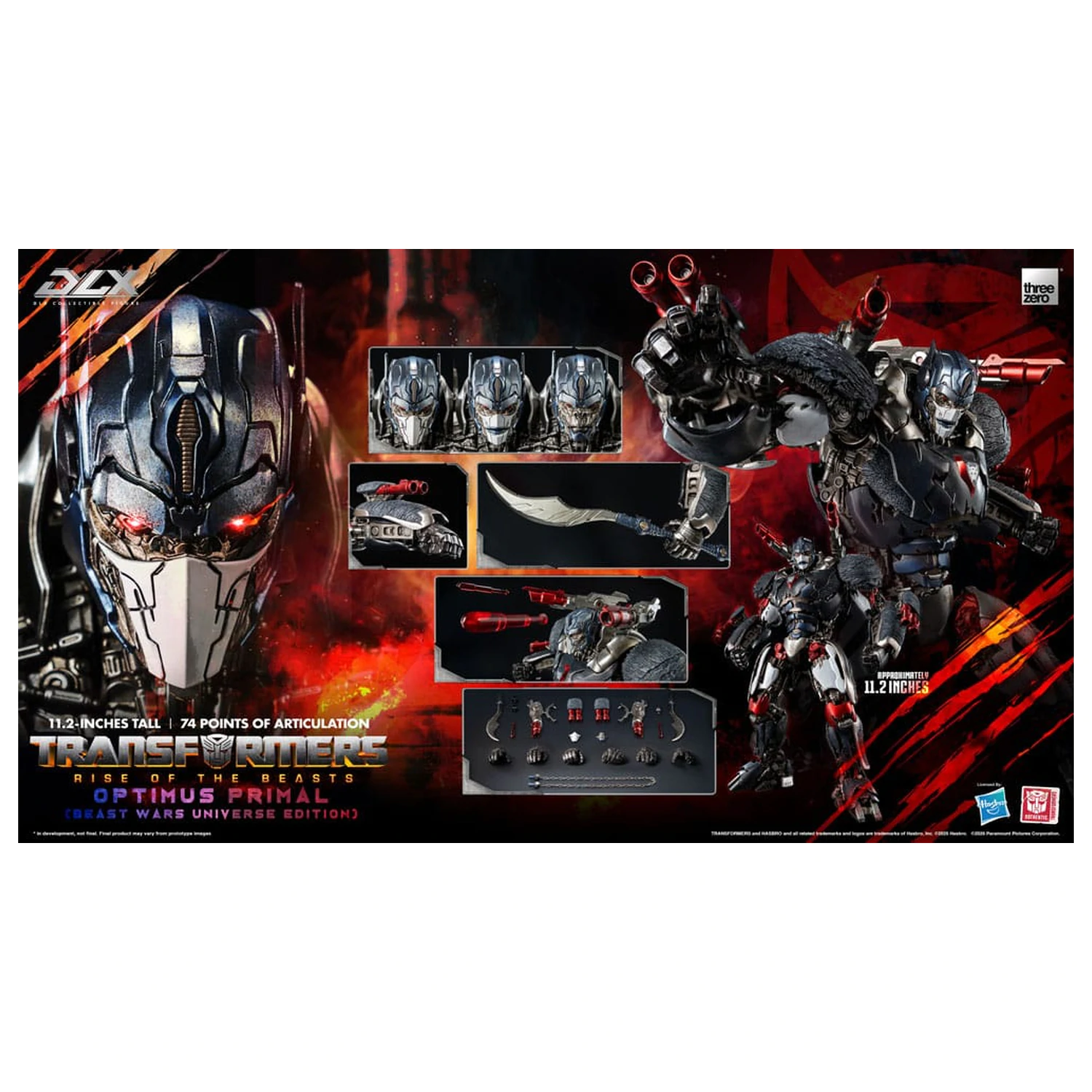 Transformers: Rise of the Beasts DLX akciófigura Optimus Primal (Beast Wars Universe Edition) 29 cm  termékfotó