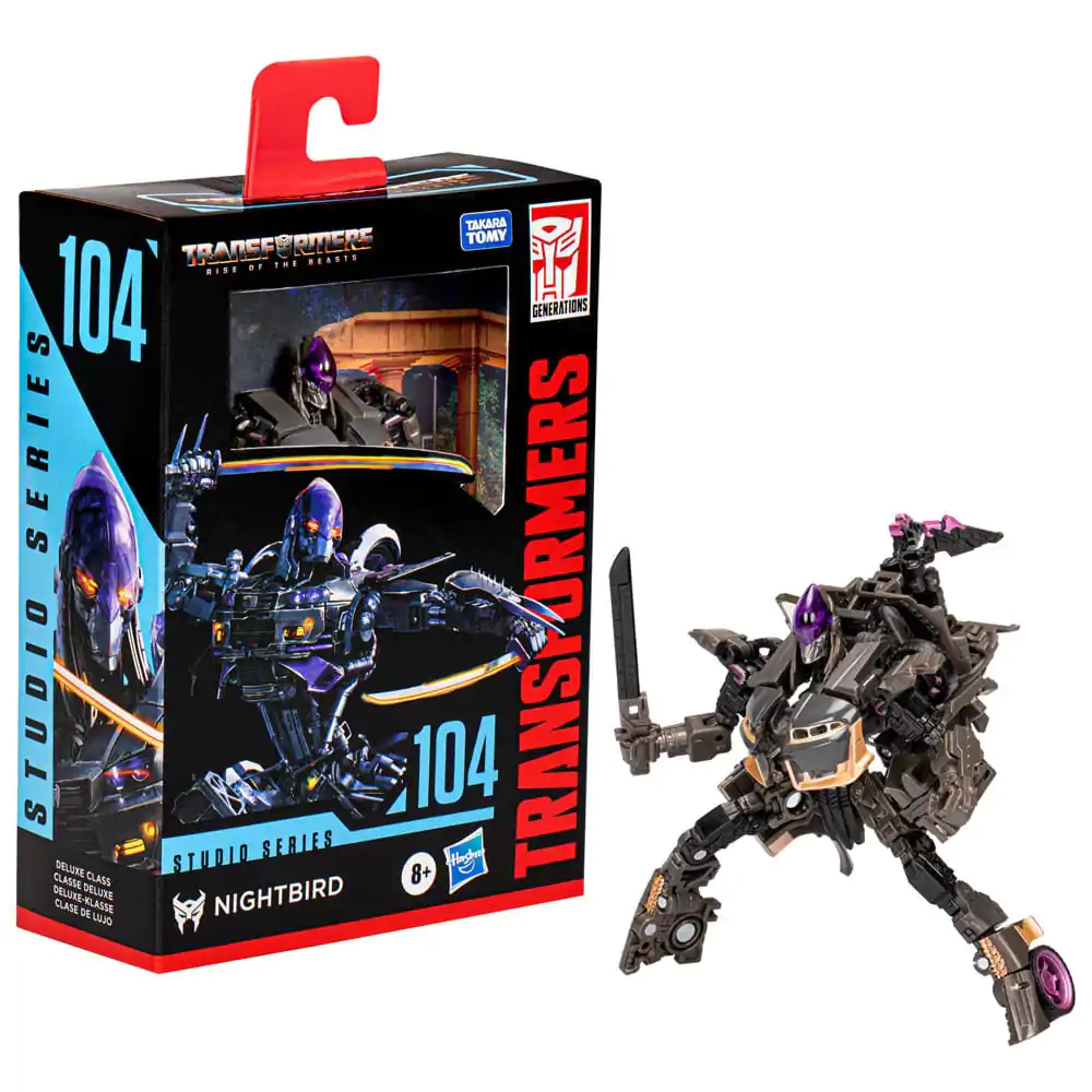 Transformers: Rise of the Beasts Generations Studio Series Deluxe Class 104 Nightbird akciófigura 11 cm termékfotó